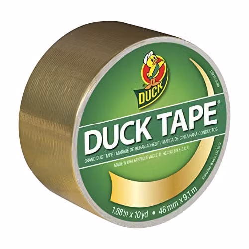 Sellotape Duck Tape Gold Cloth Duct Tape, W: 48 mm, L: 9.1 m