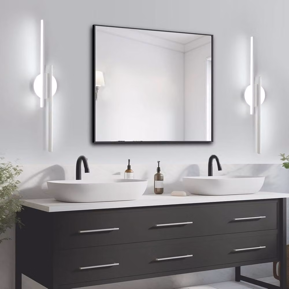 COMELY Modern LED Wall Light, 24W, 6500K Cool White, White, W: 60 cm – 2