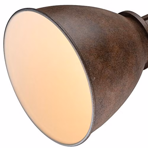 Globo Lighting Giorgio Twin Ceiling Spotlight in Brown Metal with 2x E14 Adjustable Lamps – 3