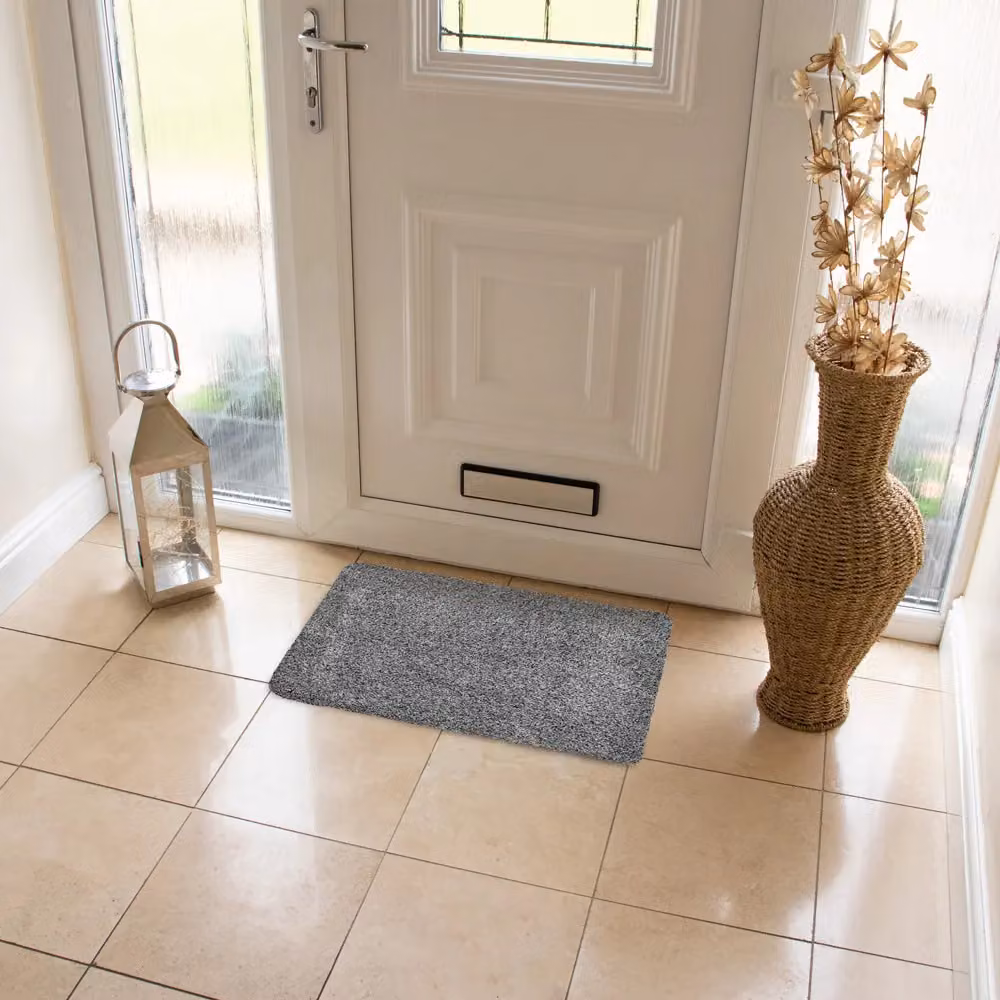 JVL Kensington Machine Washable Barrier Doormat, Grey, W: 50 cm, D: 75 cm – 5