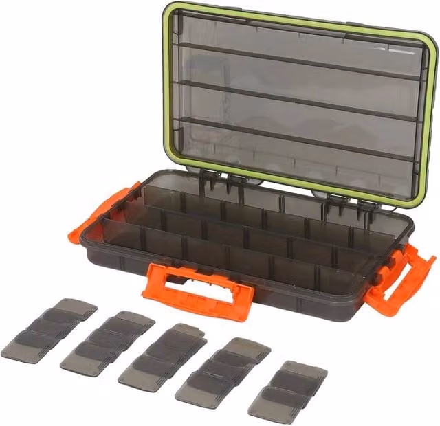 VOGREX Multicolour Plastic Fishing Tackle Box Organizer Tray for Floats, Rigs and Lures, Medium