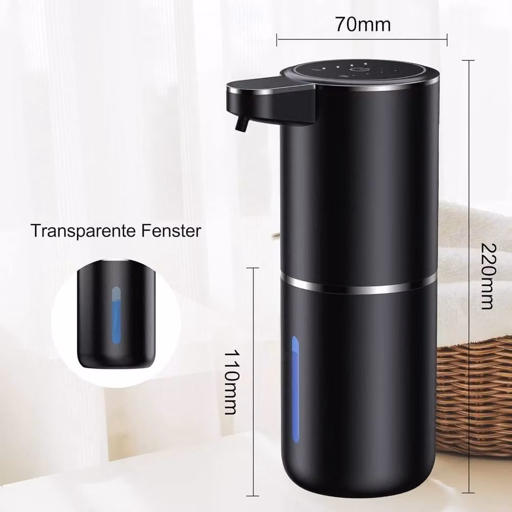 NESTLUNE Automatic Soap Dispenser, Black, 380ml – 2