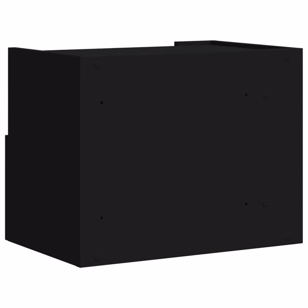 Berkfield Home Wall-mounted Bedside Cabinet in Black, W/D/H: 45 x 30 x 35 cm – 5