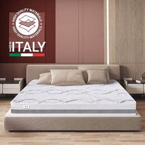 The White Stone Viscoelastic Foam Mattress in White, W/D/H: 180 x 200 x 27 cm – 2