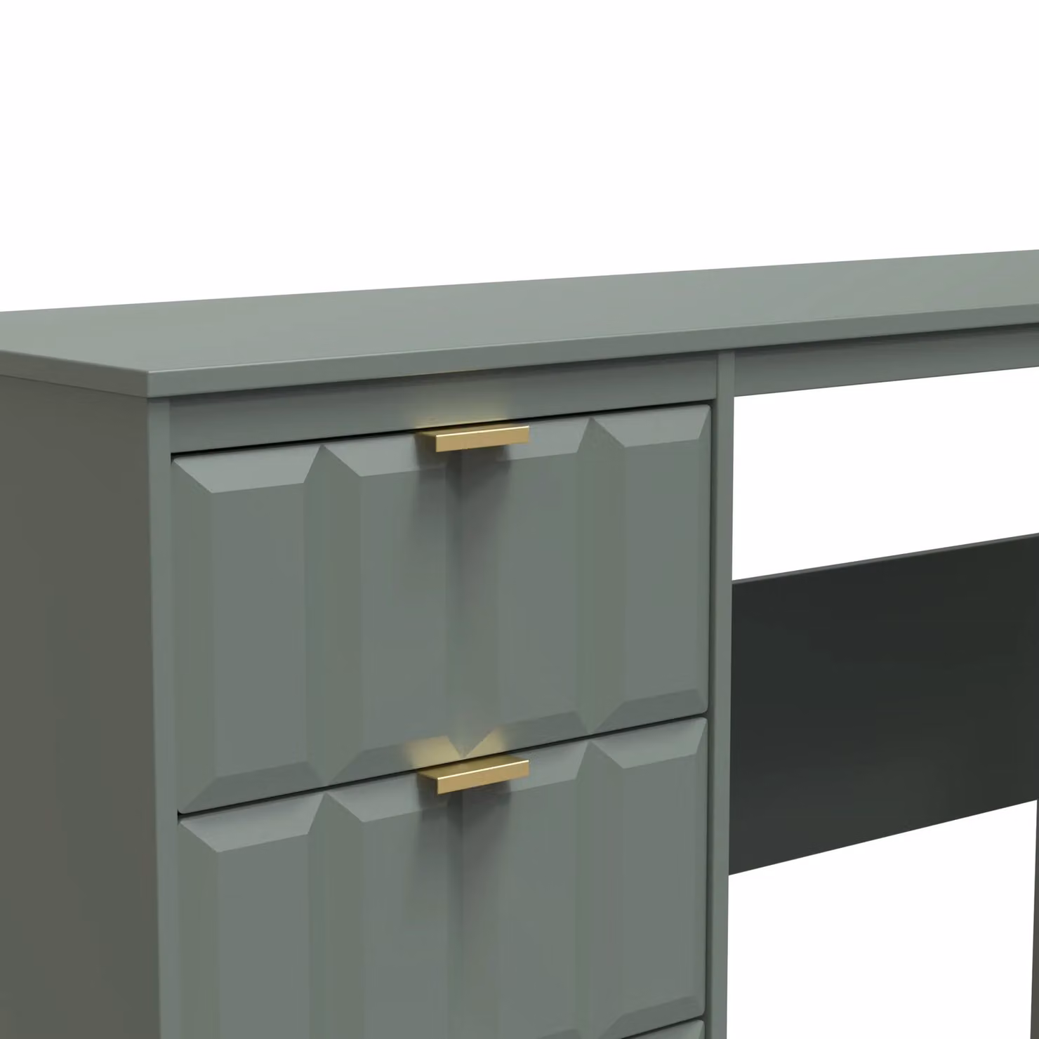 Ready Assembled 2 U Seattle 3 Drawer Desk in Pale Green – 3