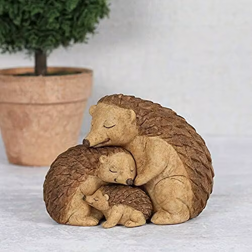 Something Different Brown Hedgehog Family Tabletop Ornament, H 8 cm x W 11 cm – 2
