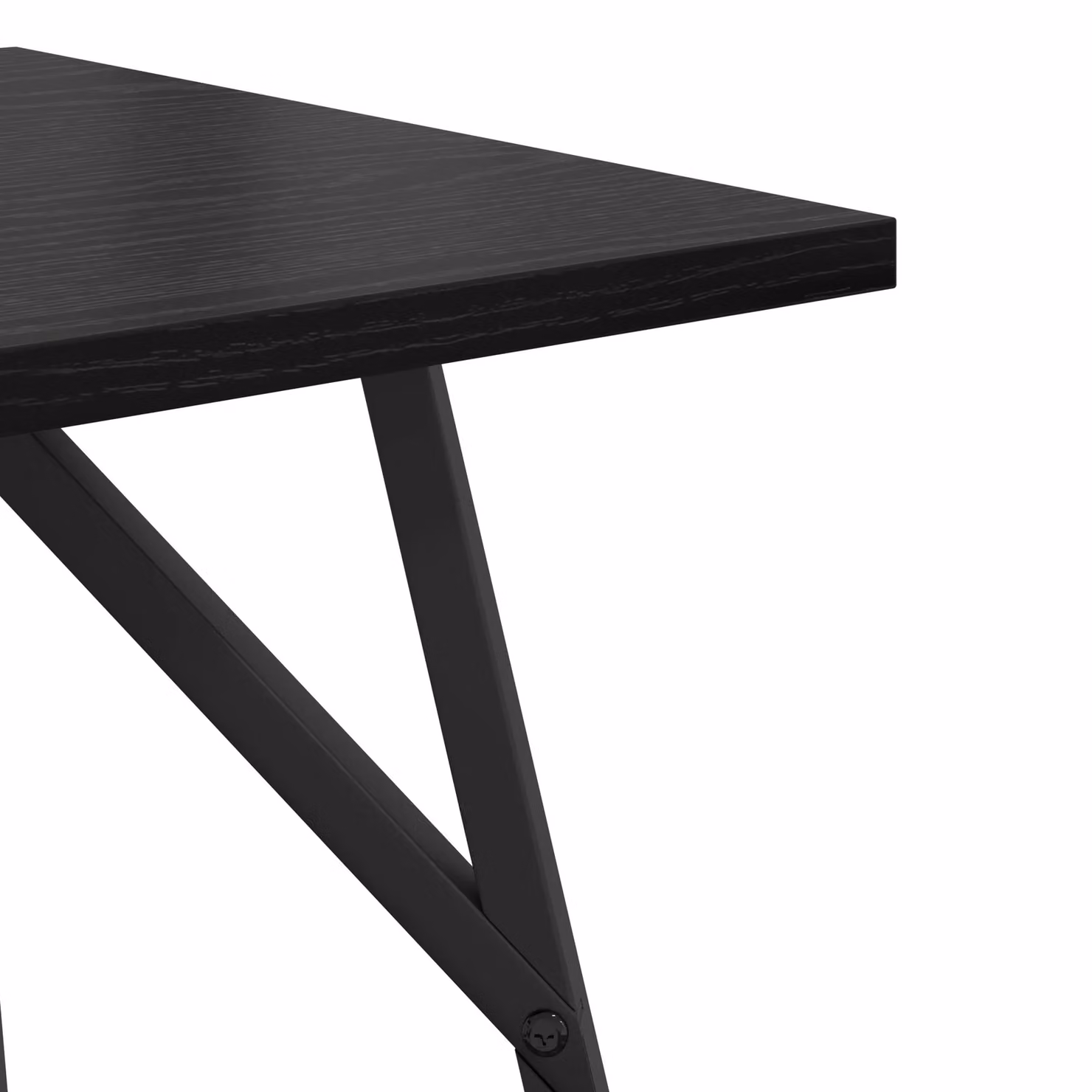 Berkfield Home Side Table Set of 2 in Black Oak and Metal – 4