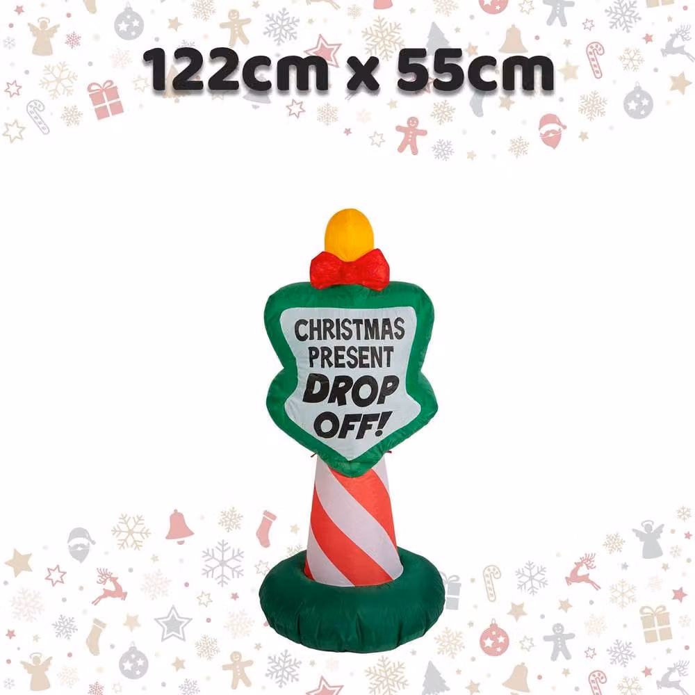 VFM e-Store Multicolour Christmas Sign Inflatable Decoration, H 122 cm x W 55 cm – 2