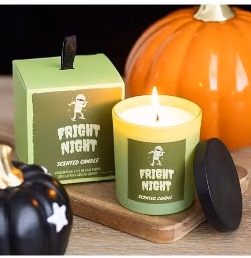 KDMD Fright Night Lime and Ginger Candle in Green
