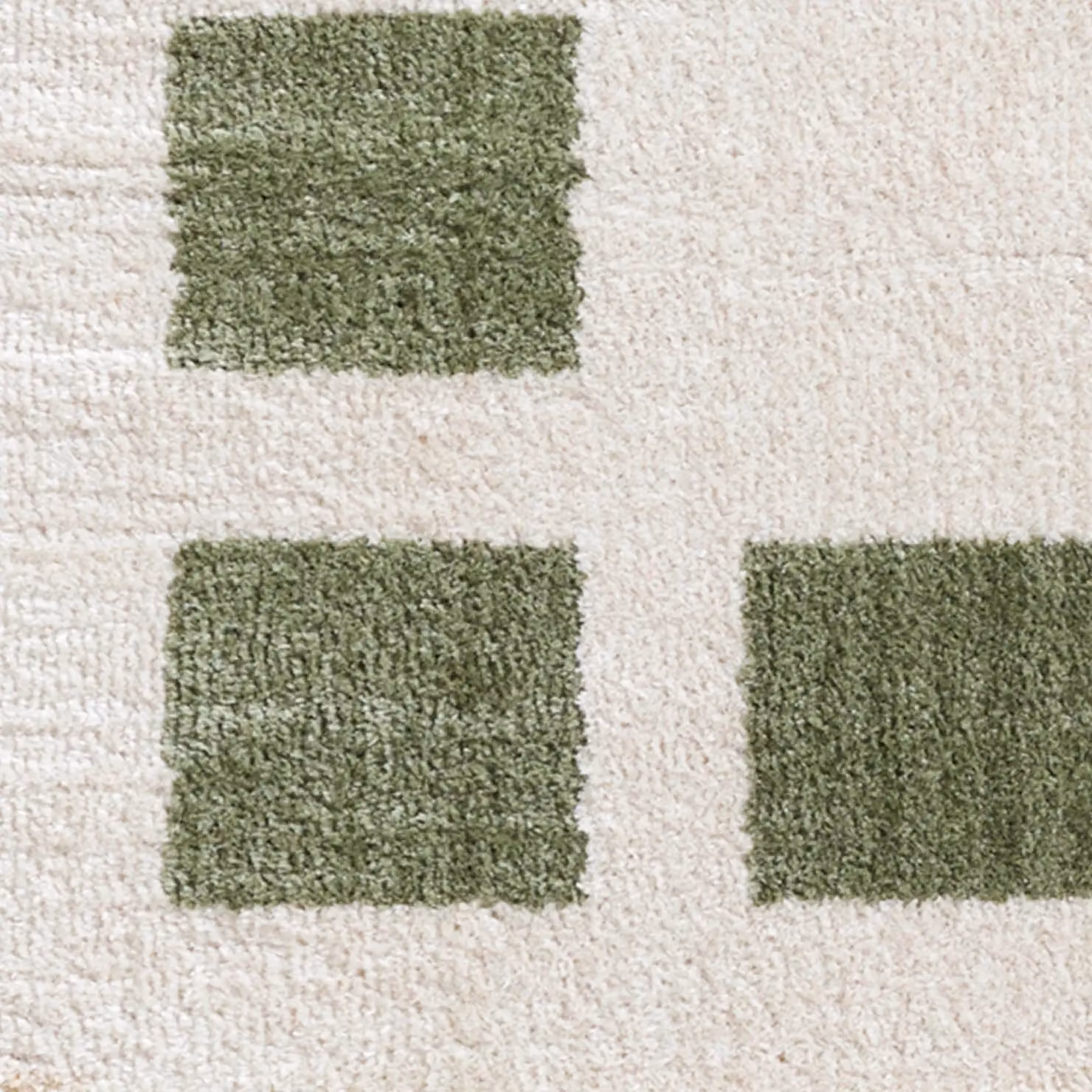 Livabliss Fossay Shag Washable High Pile Geometric Rug in Beige, Brown, Green and Grey, W: 160 cm, D: 215 cm – 3