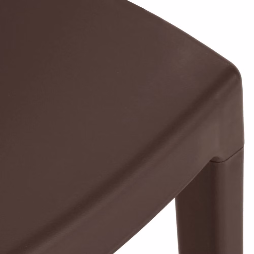 Berkfield Home Set of 2 Mocha Brown Polypropylene Garden Chairs – 6