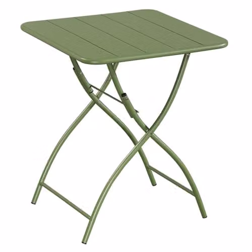 Core Products Rimini Folding Bistro Table for Garden and Patio, Powder-Coated Alloy Steel, W/D: 60 x 60 cm
