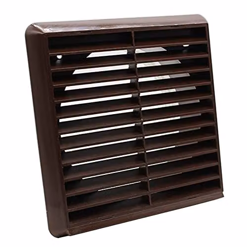 Airvent Brown Fixed Louvre Grille, 150mm Plastic – 2
