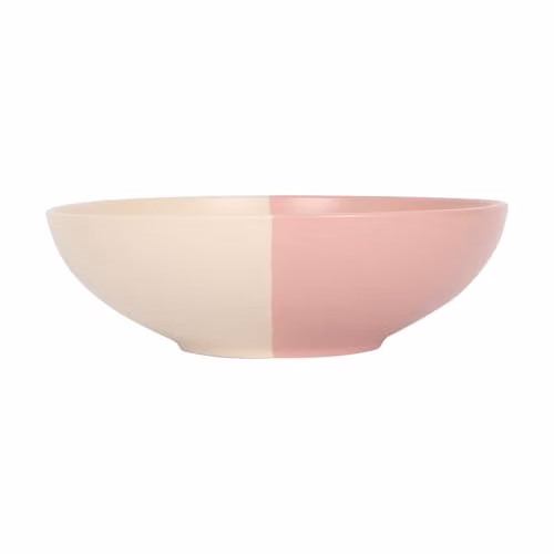 Nicola Spring Pink Stoneware Pasta Bowl – 1