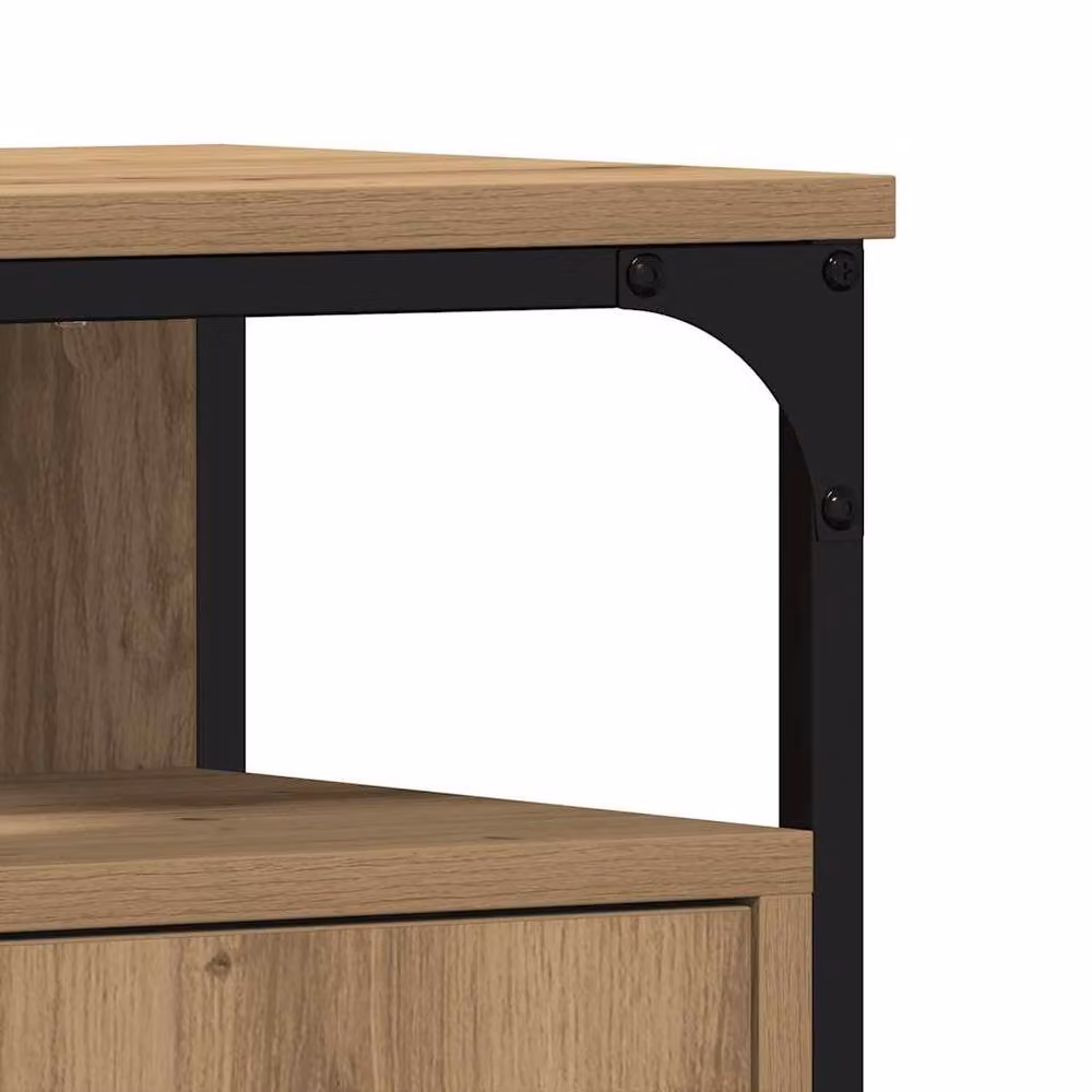 Berkfield Home Artisan Oak Decorative Bathroom Sink Cabinet in Brown W/D/H: 60 x 30 x 60 cm – 5