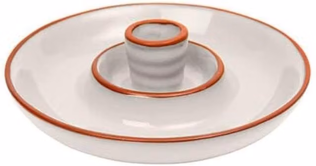 Dexam Sintra Glazed Terracotta Olive Dish in Stone