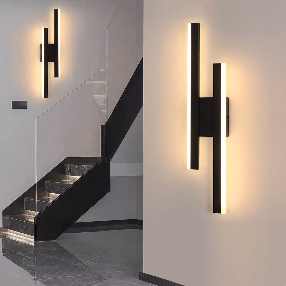 Goeco Modern LED Linear Wall Light in Black – 2