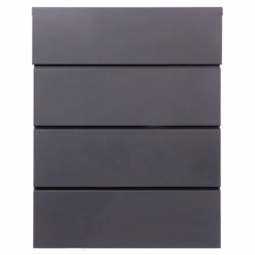 Phoenix Safe Company PB1331AAK Outdoor Wall-Mounted Steel Parcel Box in Grey with Anti-Fishing Design – 4