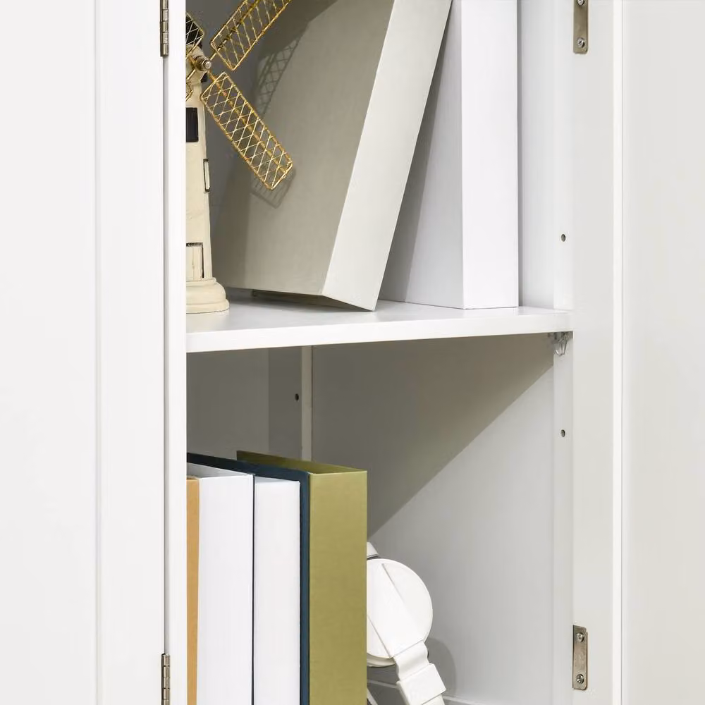 STILVORA White Sideboard with Adjustable Shelves and Drawers – 3