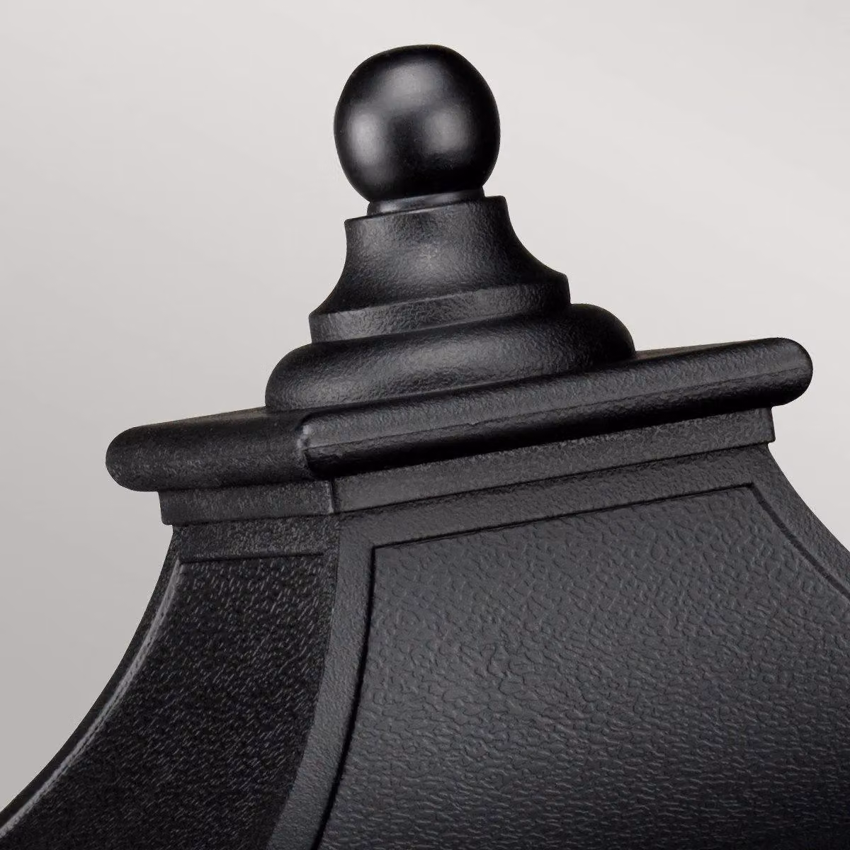 Netlighting Bedford Medium Pedestal Lantern in Mystic Black Finish with Transparent Glass and E27 Socket – 2
