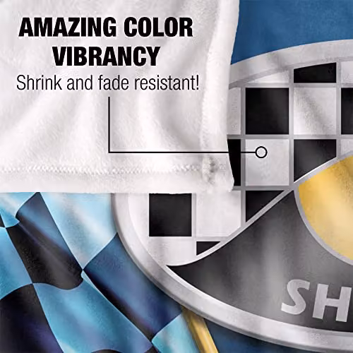 LOGOVISION Shelby Cobra Eye Logo Super Soft Fleece Throw Blanket, White, W/D/H: 152 x 127 cm – 3