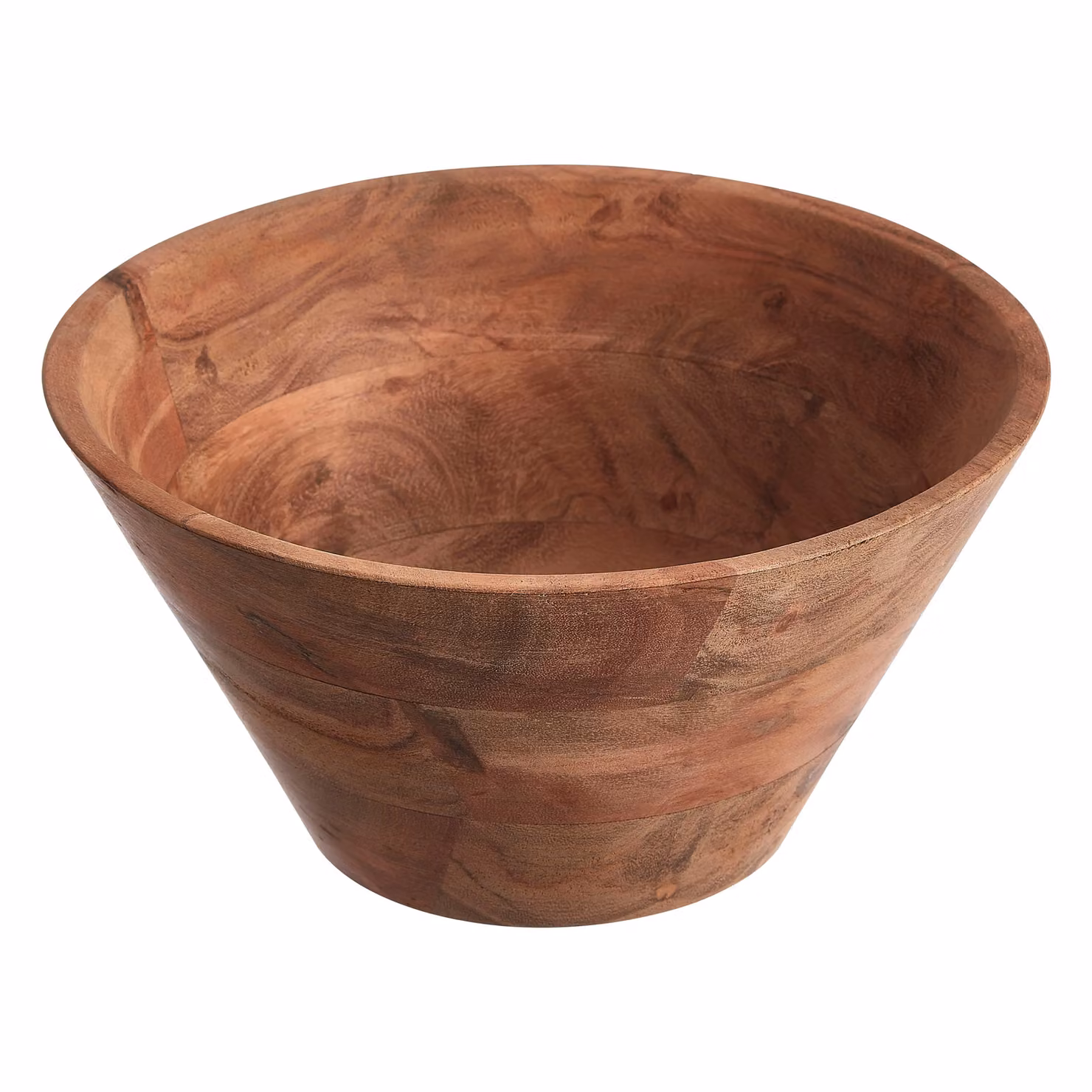 Orsina Socorro Solid Acacia Wood Salad Bowl in Brown – 2