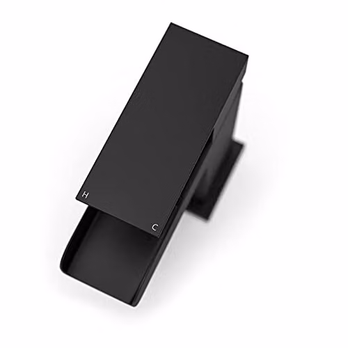 Nes Home Origin Waterfall Basin Mono Tap, Bath Filler, Handset and Pop Up Waste Set in Matte Black – 4