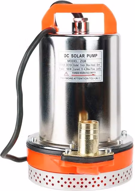 NESTLUNE 3000l Submersible Garden Pond and Fountain Pump, 12V, Silver – 1