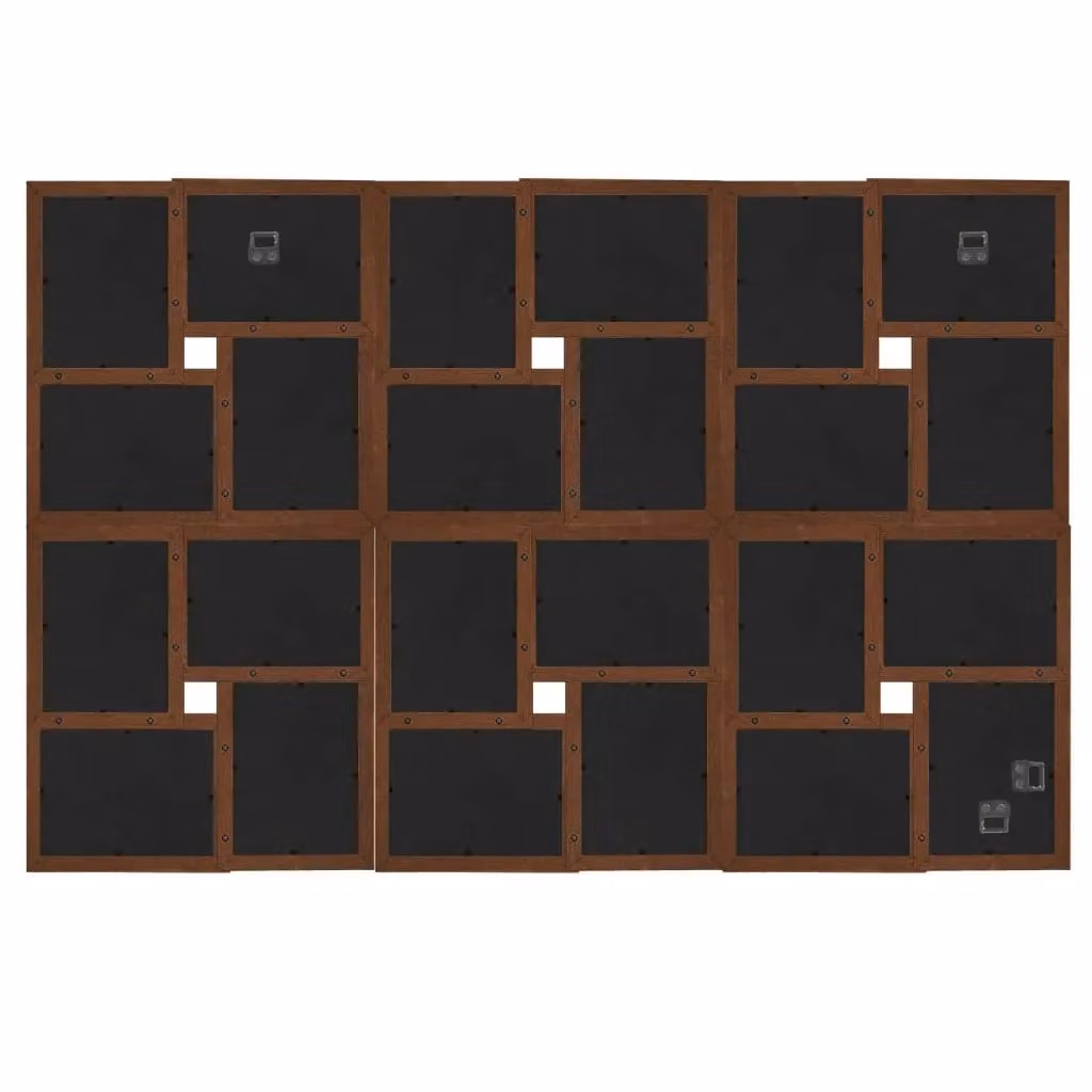 Berkfield Home Modern Collage Photo Frame in Brown for 24 x 10 x 15 cm Pictures – 3