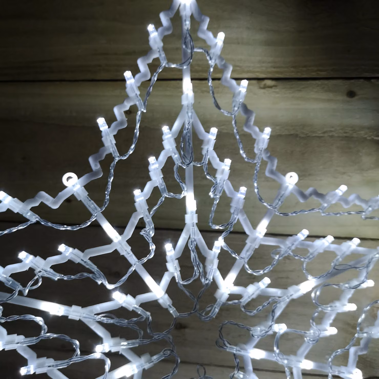 Samuel Alexander White 100 LED Hanging Star Christmas Decoration for Indoor and Outdoor Use, 50 cm – 3