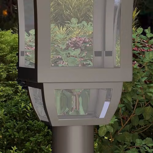 Outsunny Solar LED Garden Lamp Post Light, Cool White, Black, IP44 Waterproof, Height: 127 cm – 6