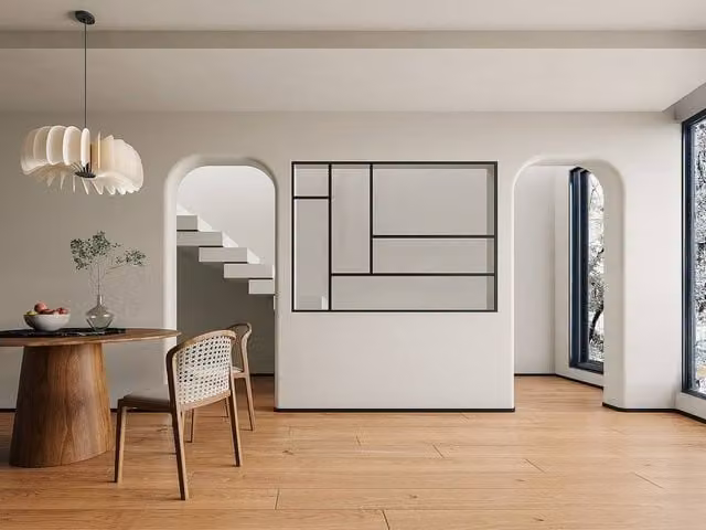 Vente-unique Design Powder-Coated Aluminium and Glass Workshop Glazed Wall Panel, Black, W: 180 cm, H: 130 cm