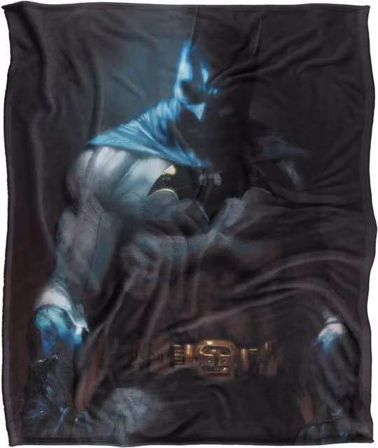 Warner Bros. Batman Classic Silhouette Super Soft Fleece Throw Blanket, Multicolour, W: 91.44 cm, L: 147 cm – 6