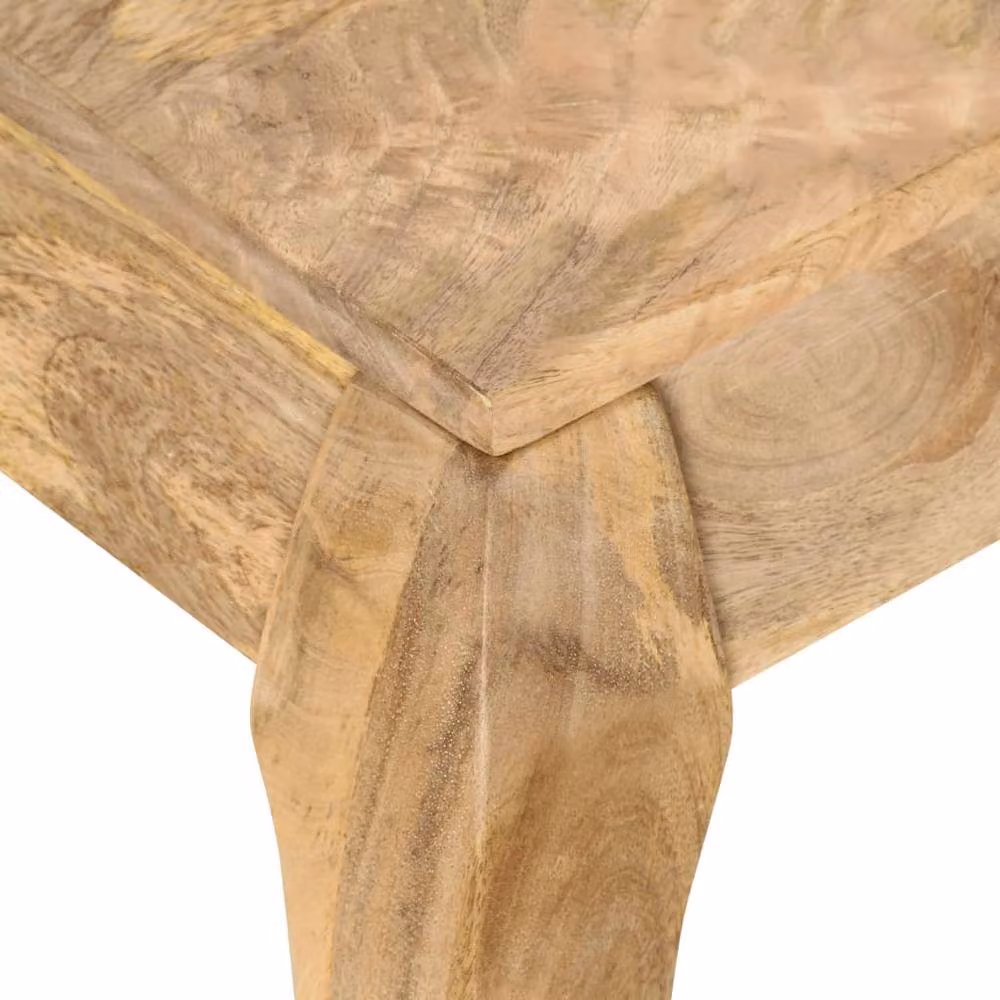 Berkfield Home Brown Solid Mango Wood Rectangular Coffee Table W/D/H: 110 x 60 x 40 cm – 2