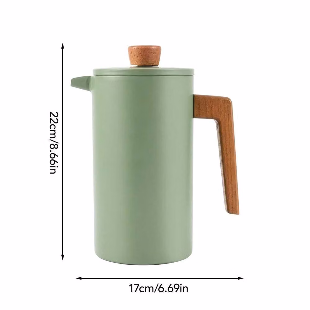 Kelvenix Double Wall Insulated Stainless Steel French Press Coffee Maker in Green – 2