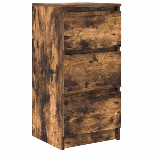 vidaXL Smoked Oak Sideboard in Brown, W/D/H: 37.5 x 35 x 76 cm – 1