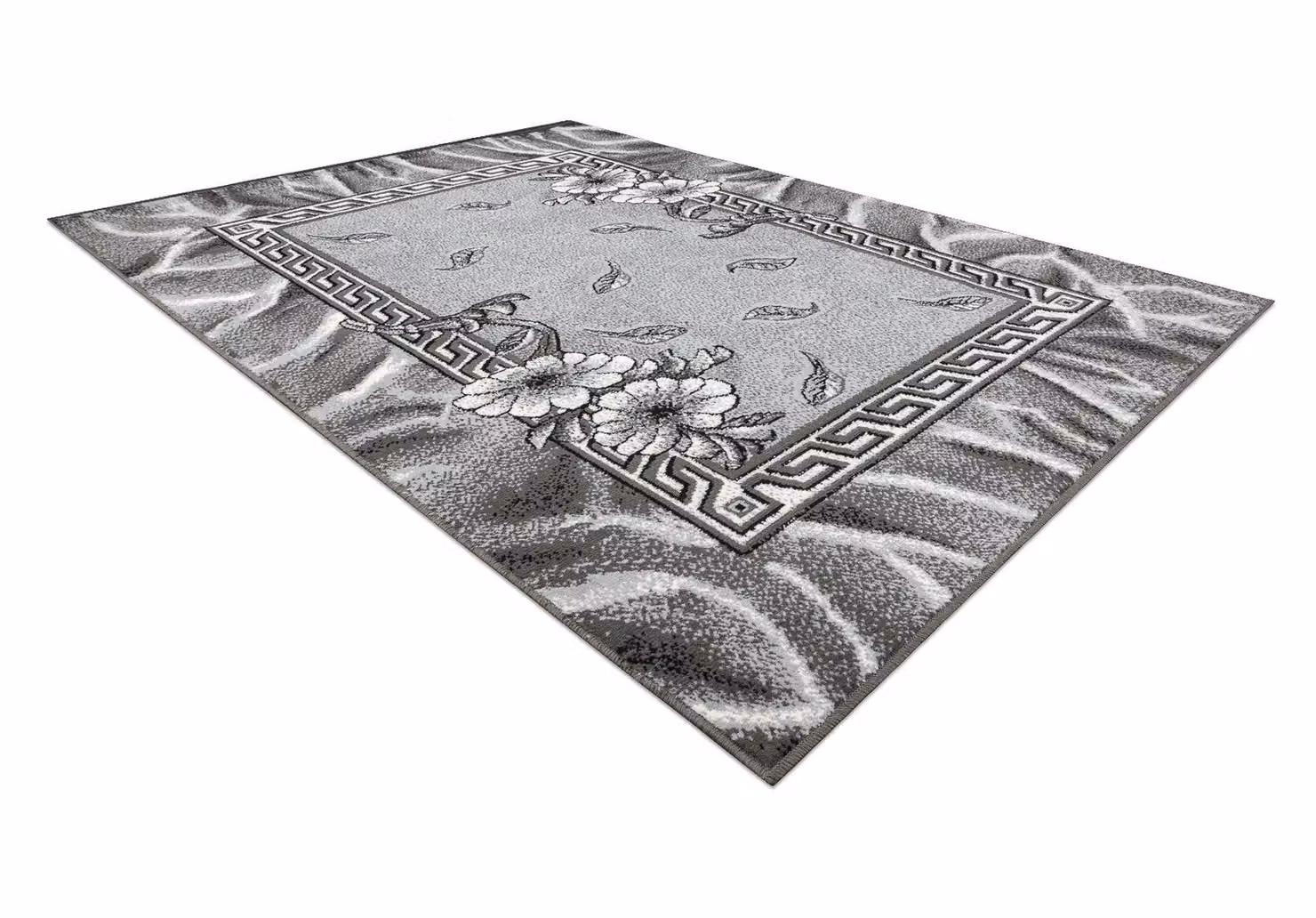 RugsX Morad Abstract Modern Grey Rectangular Rug, W: 80 cm x L: 150 cm – 2