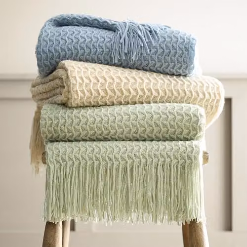 Appletree Textured Knit Throw in Sand/Beige, W/D/H: 130 x 180 cm – 3