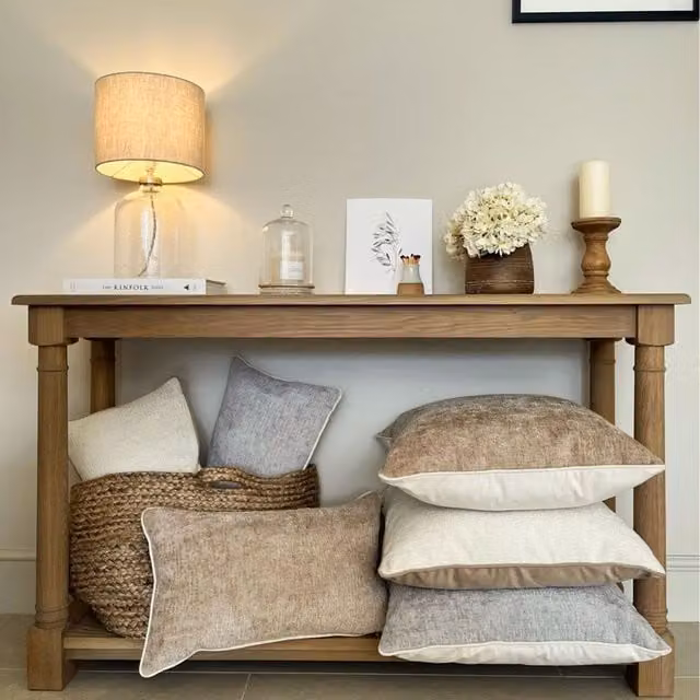 Belgravia Decor Plain Grey Chenille Square Cushion