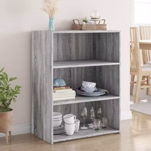 vidaXL Grey Sonoma Sideboard in Engineered Wood W/D/H: 70 x 41 x 93 cm – 1