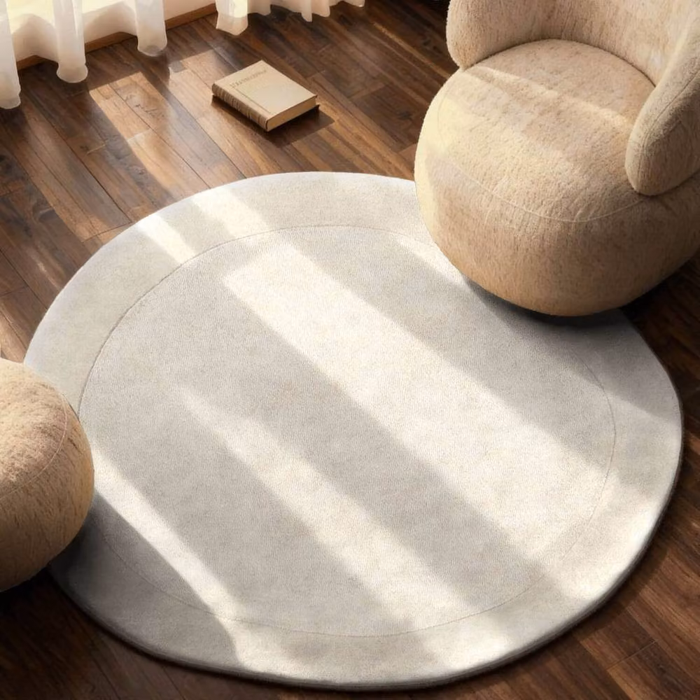 Villeroy & Boch 1812 Round Wool Rug in Beige, Diameter: 160 cm – 4
