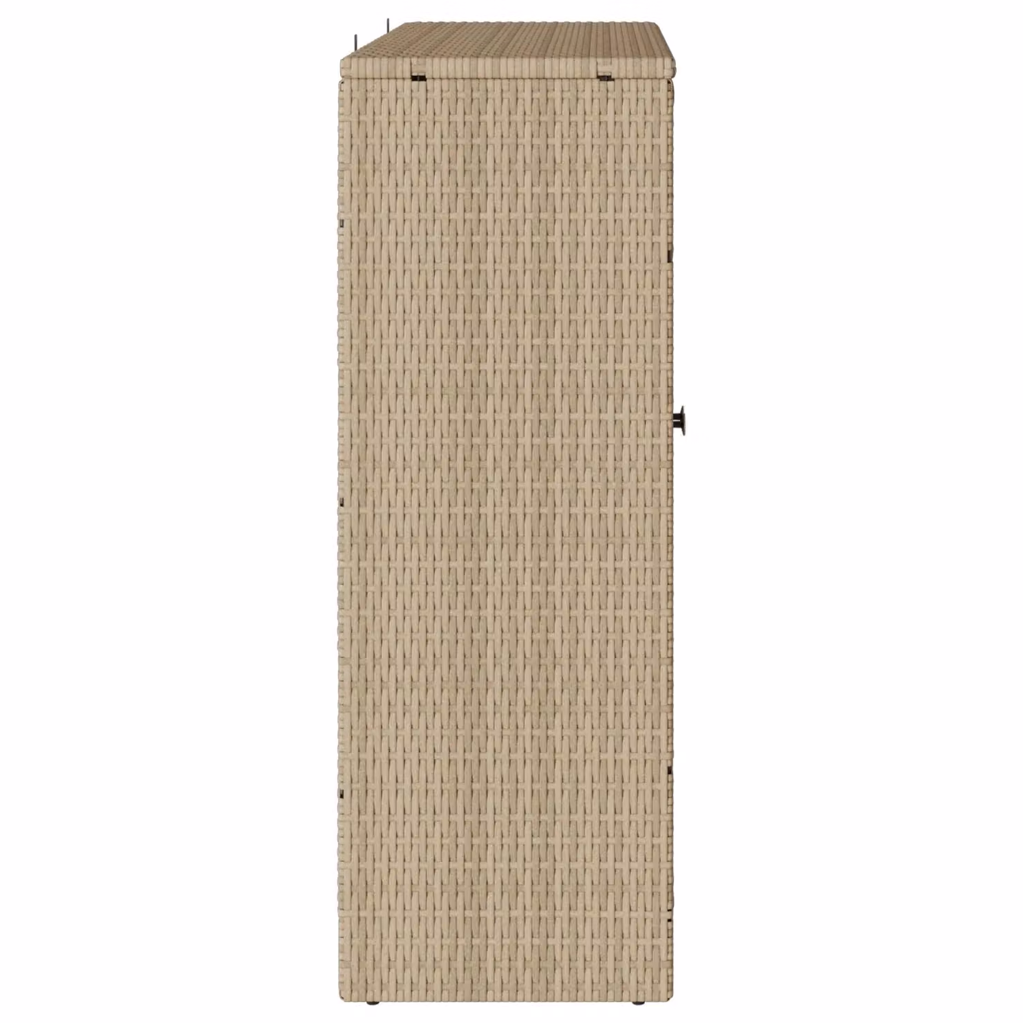 Berkfield Home Modern Beige Rattan Storage Cabinet with Sliding Doors, W/D/H: 100 x 36 x 102 cm – 3