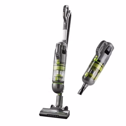 Daewoo Tornado 2-in-1 Cordless Upright and Handheld Vacuum Cleaner in Grey with Cyclonic Suction, 35 Minute Run Time and 0.55L Dust Tank