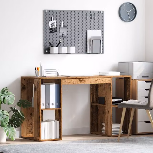 Berkfield Home Brown Reclaimed Solid Wood Writing Desk