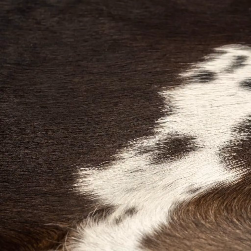 Berkfield Home Black Real Cowhide Rug, W: 180 cm, D: 220 cm – 1