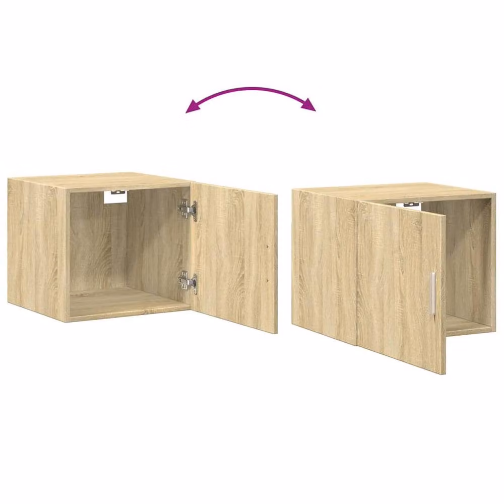 Berkfield Home Wall Cabinet in Sonoma Oak Brown, W/D/H: 45 x 42.5 x 40 cm – 2