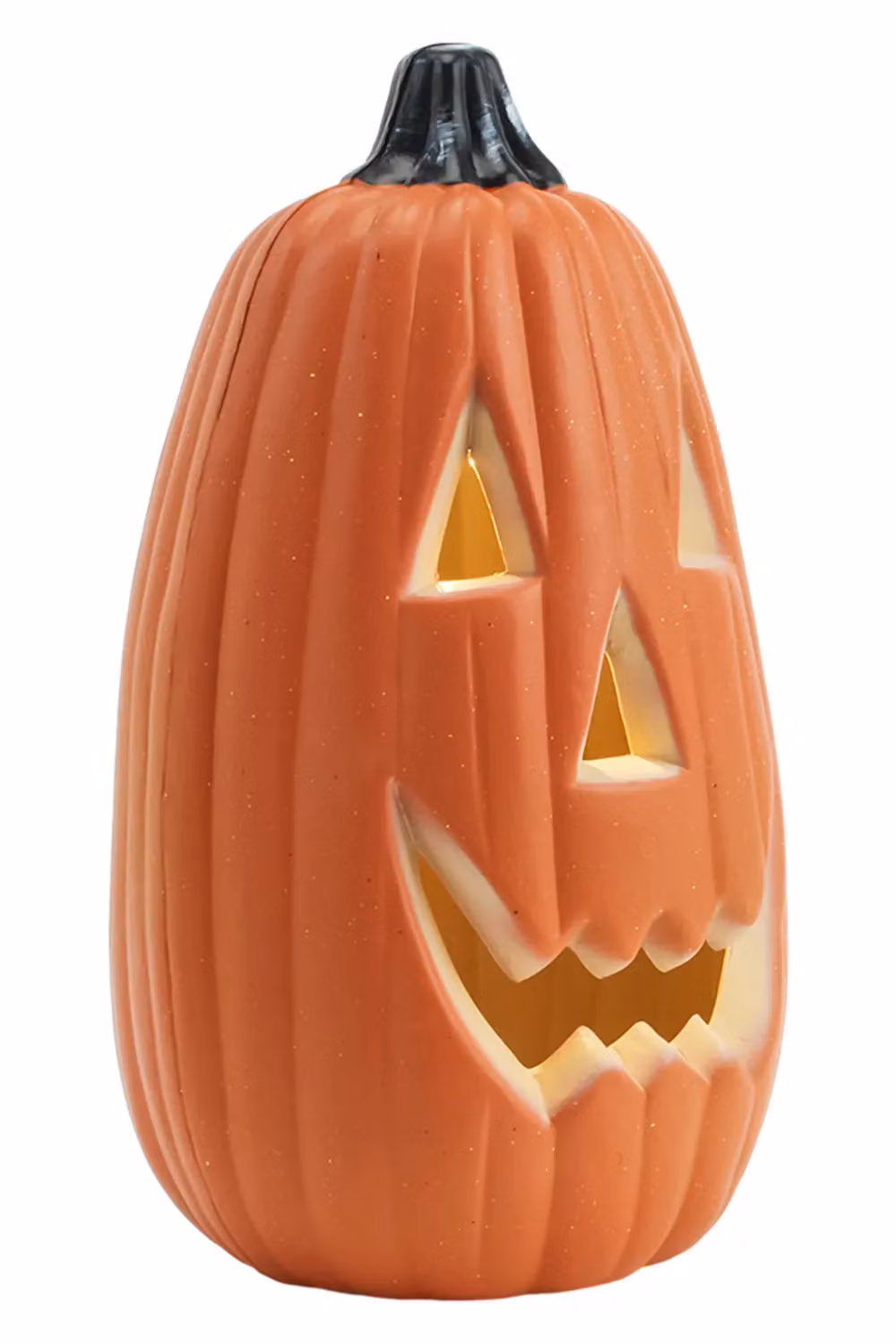 Living and Home Orange Halloween LED Hollow Long Pumpkin Plastic Lantern for Tabletop and Porch Decoration, H 34 cm x W 20 cm x D 20 cm – 3