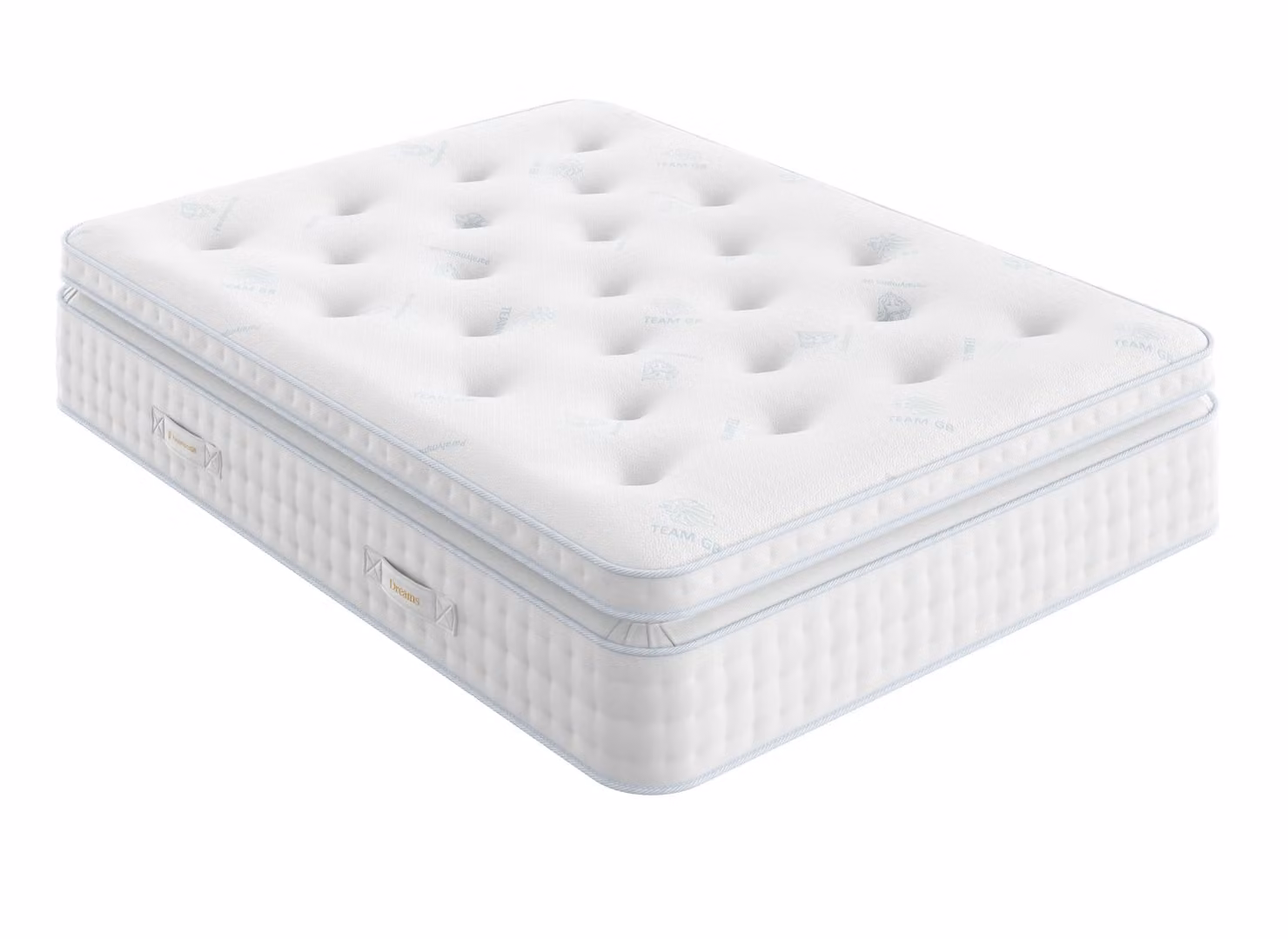 Dream Team Gold Crowborough Hybrid Pocket Sprung Mattress in White
