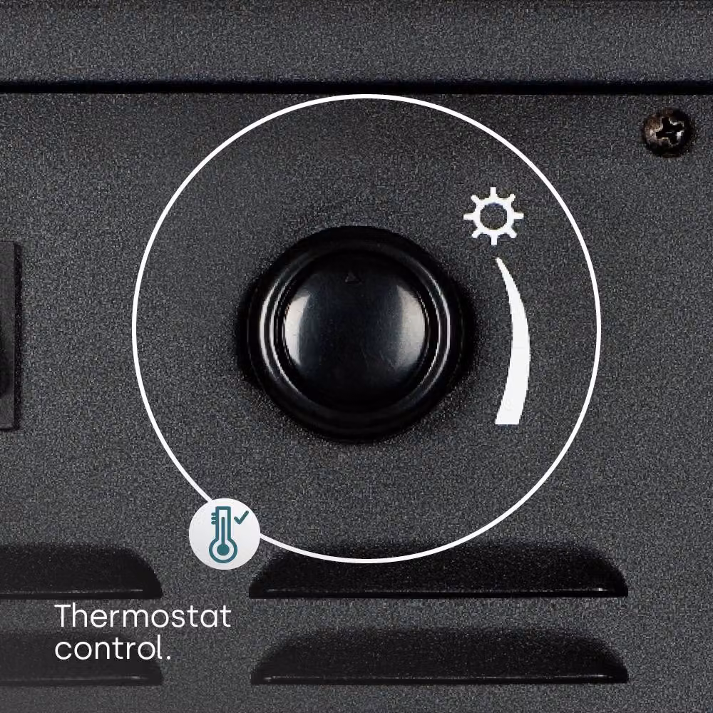 LIVIVO Islington Electric Log Burner in Black – 4