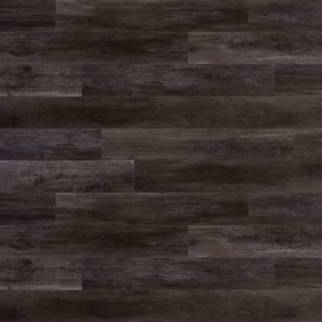 WALPLUS Black Abstract 3D Wall Panels with Rustic Wood Look and Self-Adhesive Vinyl Finish